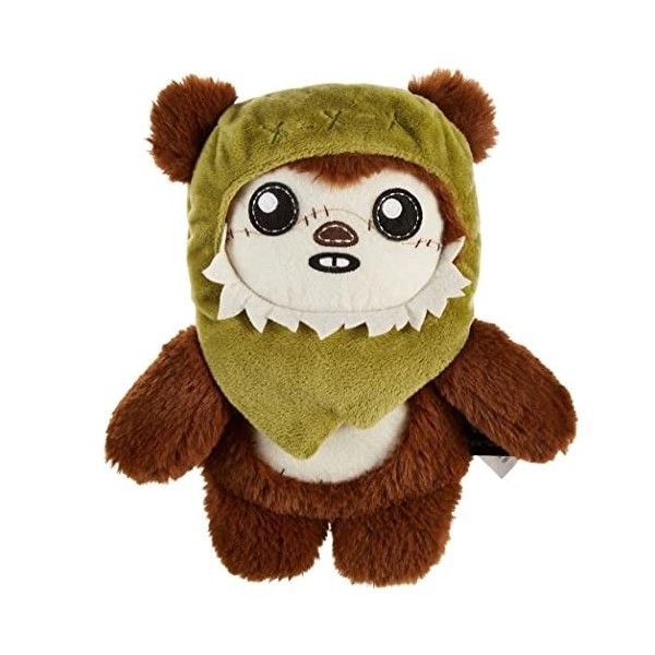 Star Wars Galaxy’s Edge Mattel Peluche sonore PORG 15&nbsp;cm à l’effigie des espèces du Film, Jouet à Collectionner pour Fans et 
