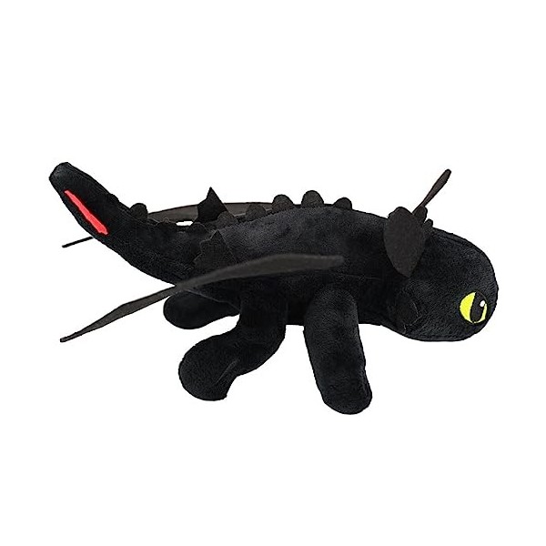 wiztex Toothless Night Fury Peluche | 28 cm Night Fury Dragon | Comment Traiter Votre Dragon – Le Meilleur Jouet pour Les Enf