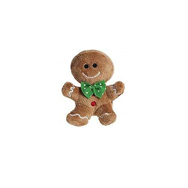 Toyland Jouet Doux en Peluche en Peluche de 10 cm avec Cravate Vert - Jouets naturels pour Noël - Décorations de Noël