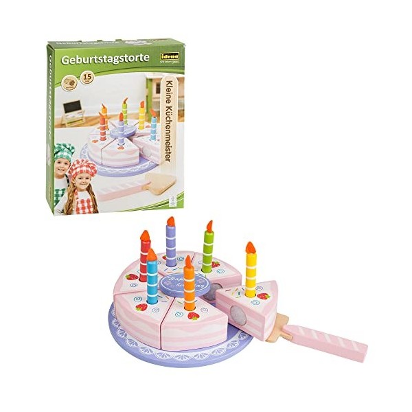 Idena- Jouets en Bois, 4100109, Multicolore, 15 x 15 x 8,5 cm