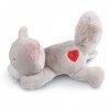 NICI- MagNICI Chat Love 12 cm Gris-Peluche Durable avec Aimant-Animal magnétique pour réfrigérateur, Tableau Noir, élément mé