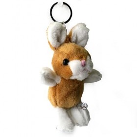 Lapin Porte-clés en peluche avec lapin et lapin