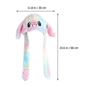 Toyvian Mignon chapeau de lapin avec oreilles de lapin - Chapeau mobile - Chapeau en peluche amusant pour enfants et femmes -