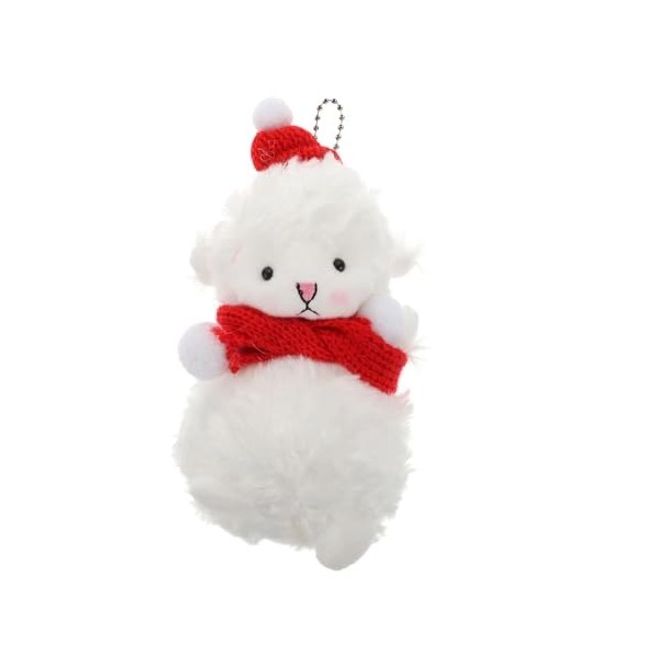 Totority 1Pc Mobile Téléphone Cas Accessoires Agneau Décoration Peluche Mouton Porte-Clés Noël Goodie Sac Décor De Noël Décor