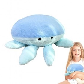 DASHIELL Animal en Peluche méduse | Jouet en Peluche de méduse d’Animal Marin,Oreiller en Forme de méduse en Peluche, Adorabl