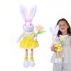 Moxeupon Lapin en Peluche, Peluche Lapin | Lapin en Peluche | Créer Une Ambiance de Pâques Lapin en Peluche à câliner Doux et