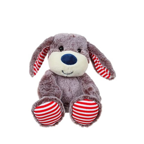 GIPSY Toys - Peluche Les Marinières 15 cm âne Gris Rayures Rouges - Peluche pour Enfant - - Gris, Rayures rouges071599