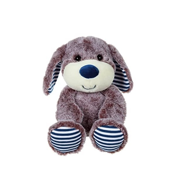 GIPSY Toys - Peluche Les Marinières 15 cm âne Gris Rayures Rouges - Peluche pour Enfant - - Gris, Rayures rouges071599