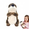 manchas Peluches loutres Mignonnes - Peluches loutres de mer en Peluche - 20cm 7.87inch Réaliste Brown Otters Peluche Soft An