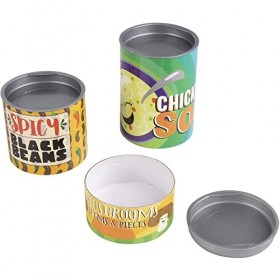 Juvale Jeu de Jouets dépicerie 16 pièces - Boîtes en Carton empilables avec couvercles Amovibles, idéales pour Faire Sembl