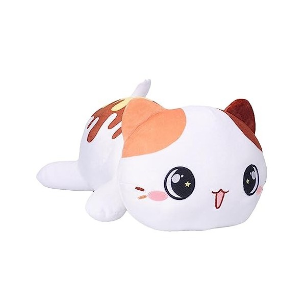 TROONZ Animaux en Peluche Chat, Animal en Peluche Chaton Dessin animé Doux 15,75 Pouces, Poupée en Peluche décorative à Colle