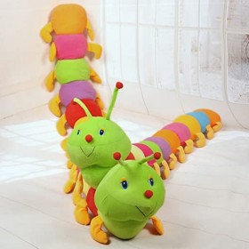 ibasenice Oreiller De Siège Décor pour Enfants Peluches Chenille des Peluches Jouet Chenille De Chambre à Coucher Canapé Orei