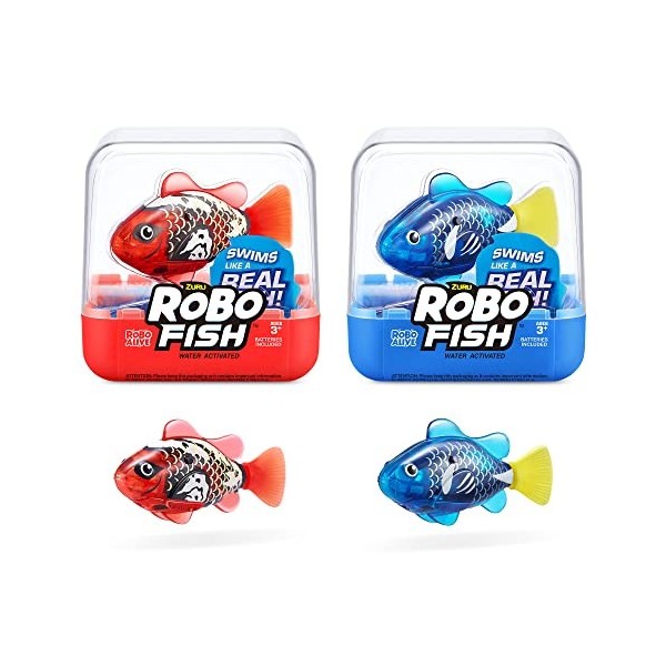 Robo Fish Series 3 Poisson Nageur robotique Rose et Orange 