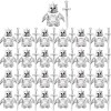 LoKauf Lot de 75 casques, gilet de chevalier et armes personnalisées pour mini figurines SWAT Team Police compatible avec Leg