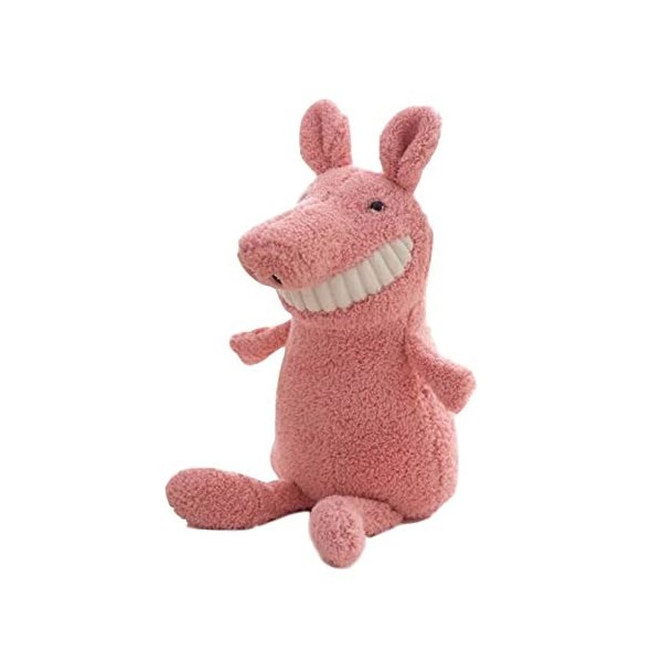 LAARNT 25cm Rose Kawaii Smiley Cochon Jouet en Peluche avec Dent, Cochon Animal Doux Anime Oreiller CâLin Super Doux DéCorati