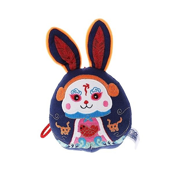 VICASKY Lapin Ornement 2023 Zodiaque Lapin Poupée en Peluche Lapin Poupée Chanceux en Peluche Lapin Suspendu Chinois Nouvel a