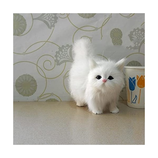 Pomurom Jouet en peluche réaliste pour chat, petit animal en peluche, jouet en peluche pour chat, jouet pour enfants, cadeaux