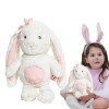 Maodom Animal en Peluche de Lapin, Peluche de Lapin en Peluche | Animaux en Peluche Lapin de Pâques | Oreiller en Peluche à L