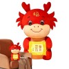 Sirseon Jouet en Peluche Mascotte de l’année du Dragon Mascotte Jouet Dragon Peluche - Oreiller en Peluche Dragon Chinois, An