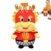 DELESYS Peluche Mascotte Dragon Chinois,Peluche Mascotte Pendentif poupée Nouvel an poupée Animaux en Peluche Jouets | Jouet 