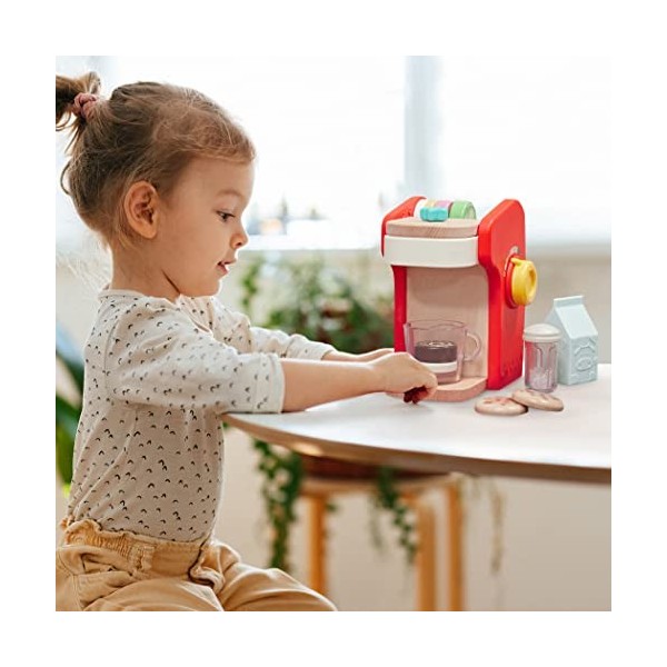 Battat Education Playset Coffee Maker & Accessories – Pretend Play Kitchen Toys – 2 Years + – Mini Barista, BE3720Z