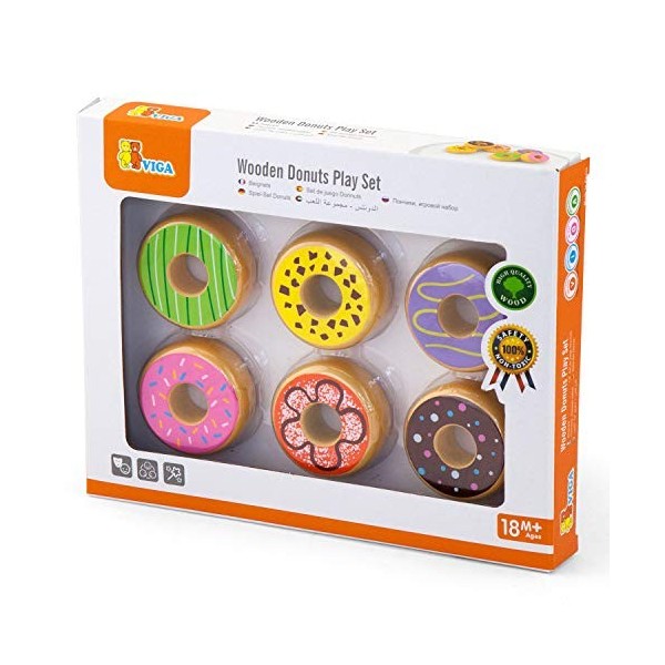 Viga Toys - 51604 - Play Set - Donuts - 6 pieces