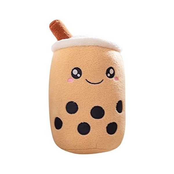 Bubble Tea Jouet en Peluche,Oreiller en Peluche de thé à Bulles,Coussin décoratif en Peluche, Mignon Peluche Poupée Souple Jo