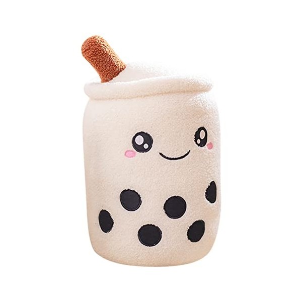 Bubble Tea Jouet en Peluche,Oreiller en Peluche de thé à Bulles,Coussin décoratif en Peluche, Mignon Peluche Poupée Souple Jo