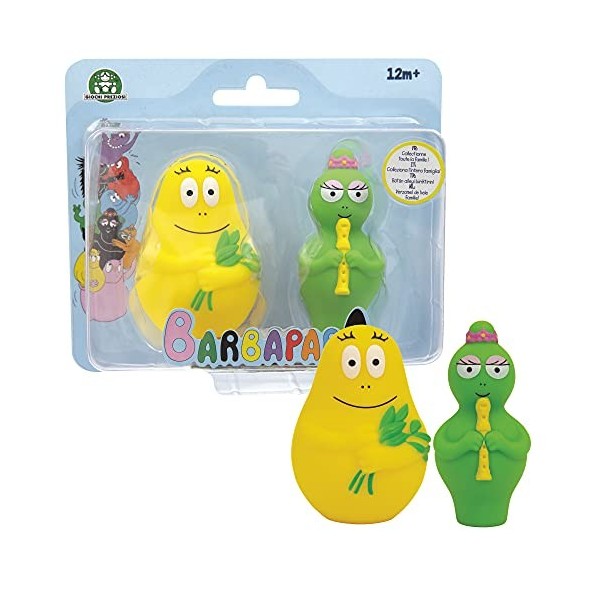 Giochi Preziosi Barbapapà - Barbazò et Barbalalla - Lot de 2 Mini Personnages - Série 1 - Tous à Collectionner - pour Enfants