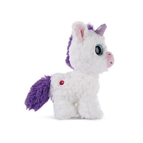 NICI Cuddly Toy Glubschis Unicorn Lilaluna 17 cm White Standing – Sustainable Soft Plush Toy Cute Plush Toy for Cuddling and 