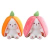 Storaffy Jouets en Peluche Lapin de Pâques,Peluche Lapin de Pâques,Cache-Cache Lapins Peluches,Mignon Carottes et Fraises Lap