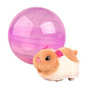 MagiDeal Balle électrique Jouets Outdoor Playset Animaux en Peluche Jouets pour garçons et Filles, Hamster Blanc