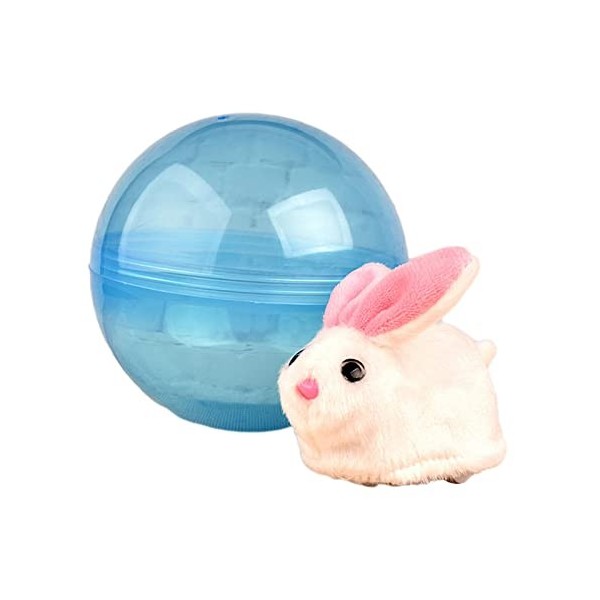 MagiDeal Balle électrique Jouets Outdoor Playset Animaux en Peluche Jouets pour garçons et Filles, Hamster Blanc