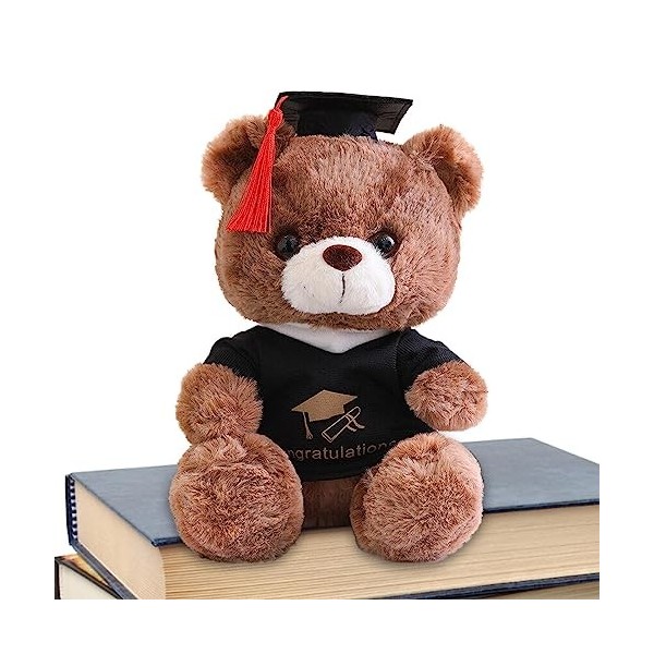 FacynRemise des diplômes Teddys Bear - Ours en Peluche Remise des diplômes 2023 - Teddys Bear Graduate Plush with Doctors Ha