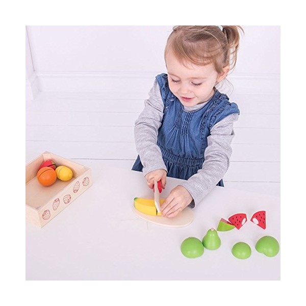 Bigjigs Toys Cageot pour Fruits à découper