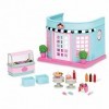 Lil Woodzeez Scoops & Sprinkles Ice Cream Shop - Ensemble de Jouets 23 pièces avec Boutique, mobilier, et Accessoires Alimen