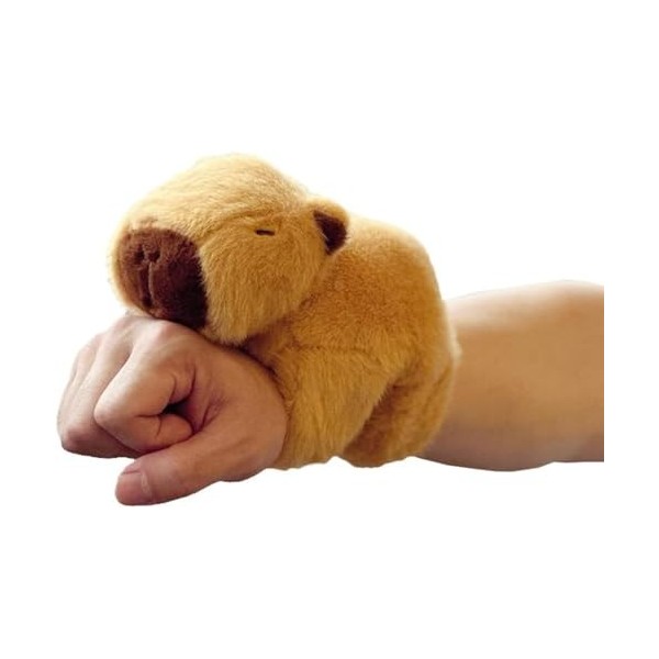 Capybara Animal Bracelets à bras battants Capybara Peluche Peluche Huggers Jouet Capybara Jouet Bracelet Interactif, Jouet de