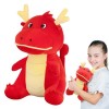 Duqulle Mascottes de Dragon en Peluche | Peluches Dragon du Nouvel an Chinois pour 2024,Peluches atmosphériques de l’année Ch