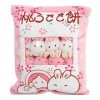 Oreiller Kawaii, Mignon avec 8 Poupées de Lapins Amovibles, Animaux en Peluche, Cadeau Pour Enfants Filles, Décoration de La 