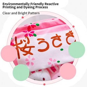Oreiller Kawaii, Mignon avec 8 Poupées de Lapins Amovibles, Animaux en Peluche, Cadeau Pour Enfants Filles, Décoration de La 
