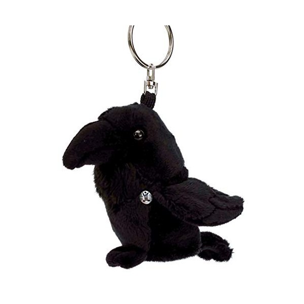 Corvin Porte-clés corbeau en peluche Corvin, Noir , taille unique