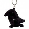 Corvin Porte-clés corbeau en peluche Corvin, Noir , taille unique