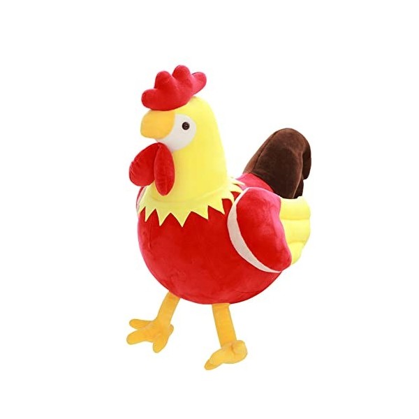 URFEDA Peluche de Poule, 30cm Jaune Peluche Coq, Animaux de Ferme Réalistes, Jouets en Peluche, Coussin doreiller Douce, Déc