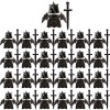 SENG Lot de 75 casques, armure de chevalier et armes personnalisées pour mini figurines SWAT Team Police Compatible avec Lego