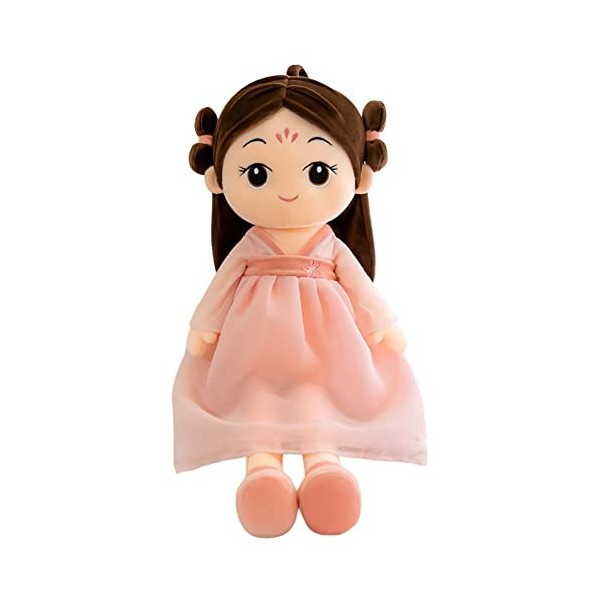 Poupée de Chiffon Fille Poupée en Tissu Doux de 60 cm Mignon Jouet en Peluche Bébé Douce Poupée Princesse Cadeau Fille pour à