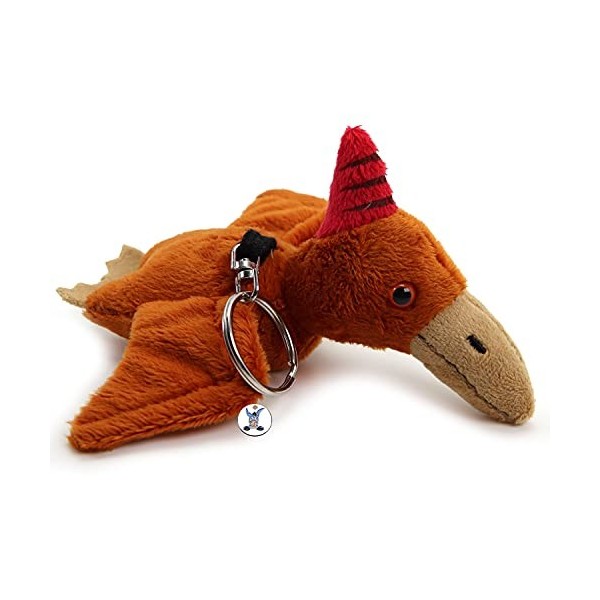 Porte-clés dinosaure Ptéranodon en peluche avec pendentif en peluche Donny – Doudou *biz