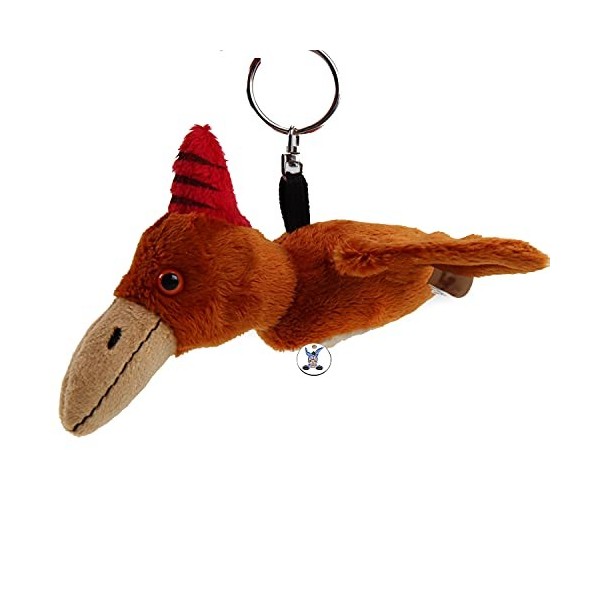 Porte-clés dinosaure Ptéranodon en peluche avec pendentif en peluche Donny – Doudou *biz