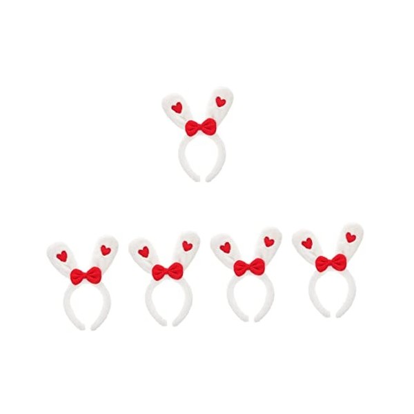 STOBOK Bandeau Doreille De Lapin Casque Doreille De Lapin En Peluche Bandeau De Fête De Pâques Bandeau Cosplay Lapin Bandea