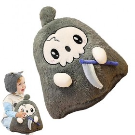 CHROX Jouet en Peluche fantôme, fantôme en Peluche, 20 cm/30 cm, décoration dhalloween en Peluche pour Chambres à Coucher, s