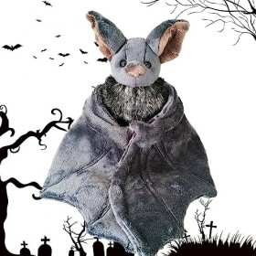 Peluche Chauve-Souris dhalloween, Chauve-Souris Remplie Coton Doux, Jouet Mignon Chauve-Souris du Diable avec Un Toucher Con